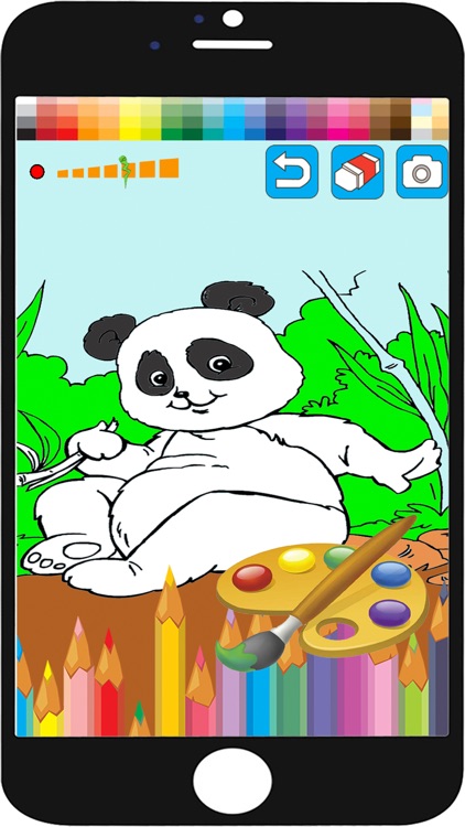 kids colouring book drawing panda gamekanya pak