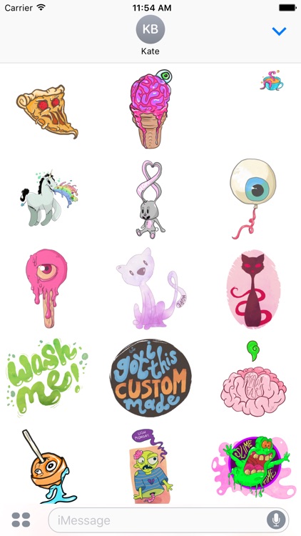 Not Edible - Redbubble sticker pack screenshot-3