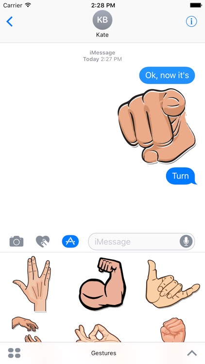 Hand Gestures Stickers