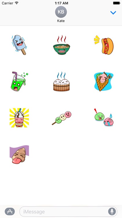 Cute Food Emoji Sticker