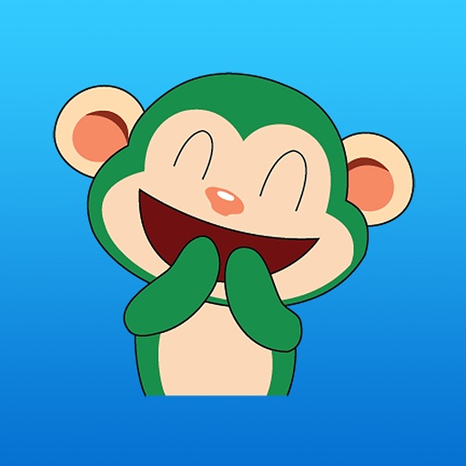 Kino The Funny Green Monkey Sticker icon