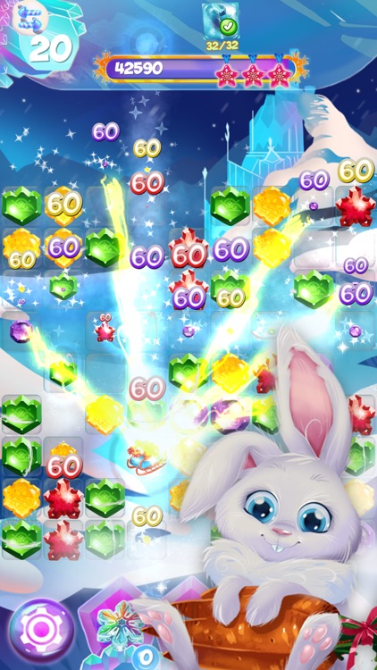Bunny Frozen Jewels Match 3