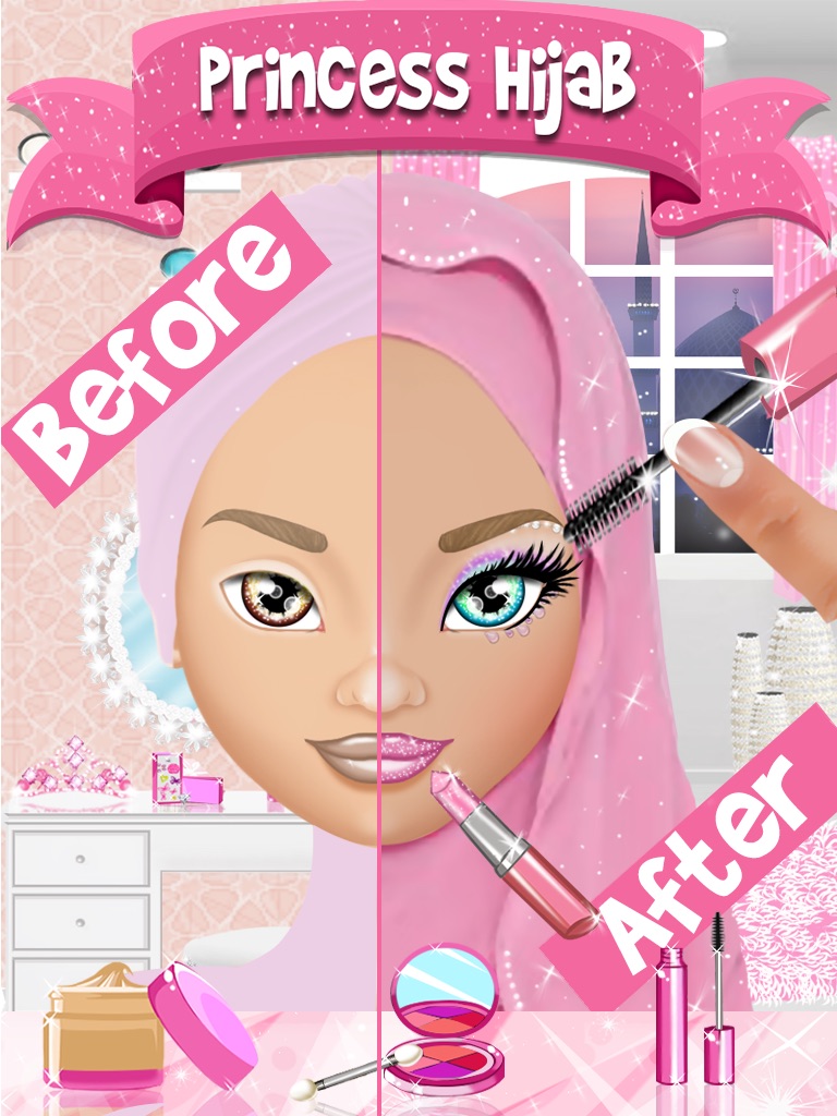 Princess Hijab Makeover Salon (Go Work, Shop etc) screenshot 2