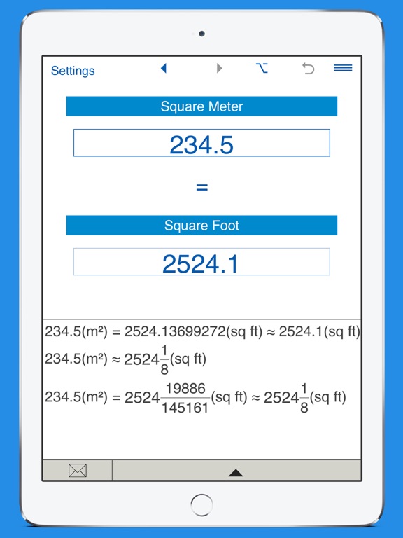 square feet square meters