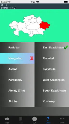 Game screenshot Kazakhstan Region Maps, Capitals and Emblems apk