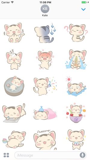 Irving The Lazy Meow English Stickers(圖2)-速報App