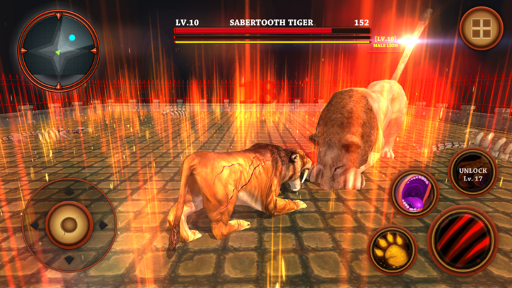 军刀 牙 虎 生存 模拟 器 游戏 : 野生 动物 免费 screenshot 3