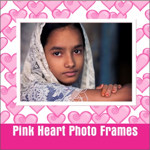 Pink Heart Photo Frames Free Selfie & image Editor