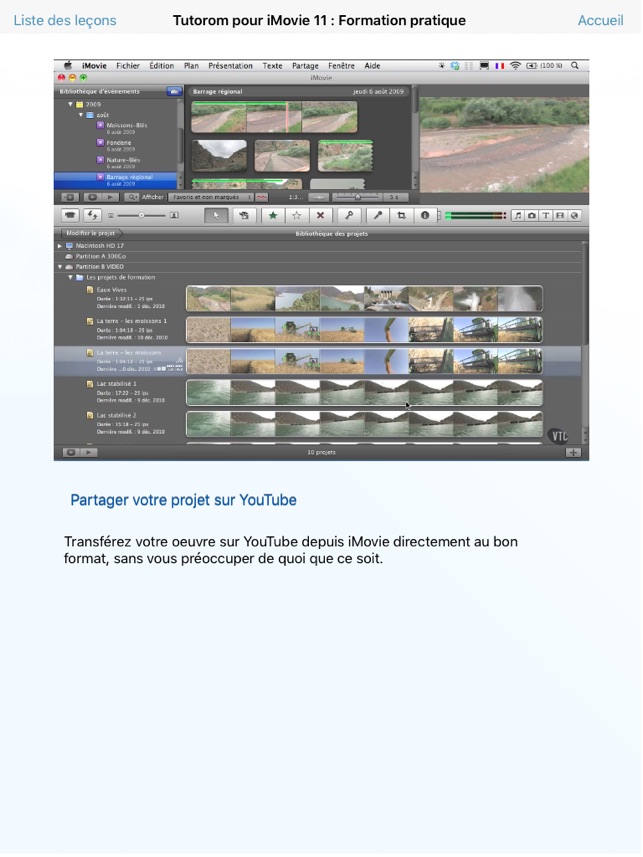 Tutorom pour iMovie '11 - Formation Vidéo(圖3)-速報App