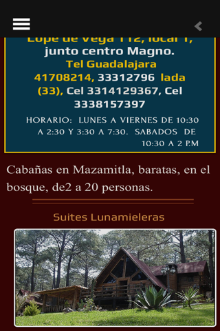 cabanas en mazamitla screenshot 2