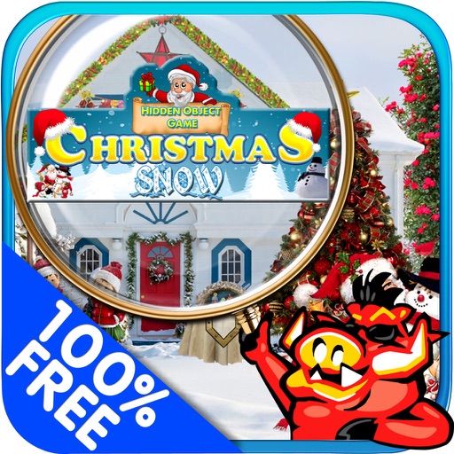 Christmas Snow Hidden Object Secret Mystery Search Icon