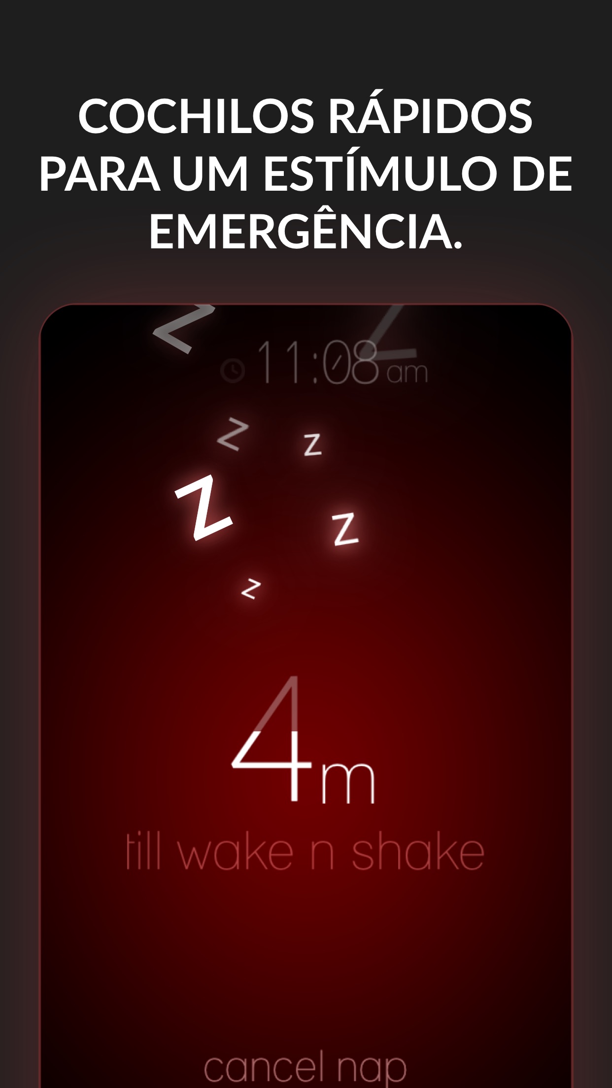 Screenshot do app Wake N Shake Despertador