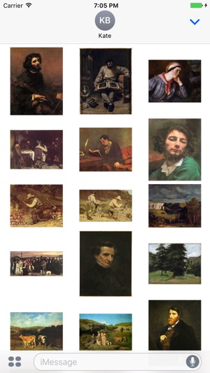 Gustave Courbet Painting for iMessage(圖2)-速報App