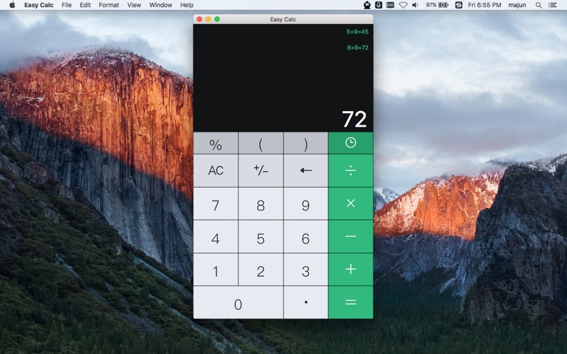 Easy Calc lite - Easy Calculator With History thumbnail 1