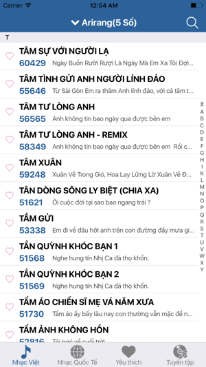 Karaoke Việt - Mã số Arirang, Califonia, MusicCore(圖1)-速報App