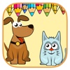 Free Coloring Book Game Pet For Kids Education