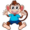 Crazy Monkey Stickers