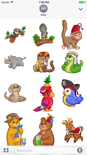 Cute Baby Animal Stickers for iMessage(圖3)-速報App