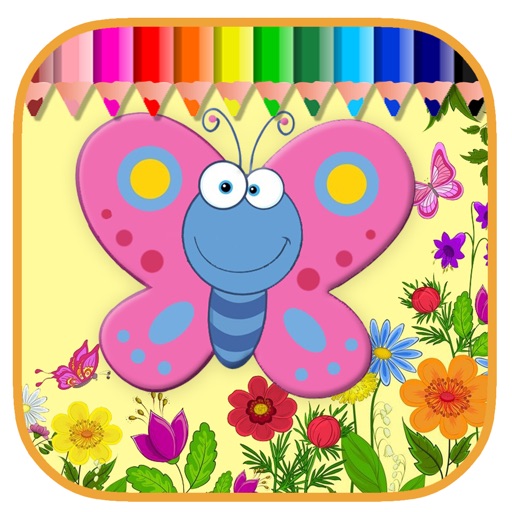 Butterfly Coloring Book Game For Kids Edition iOS App