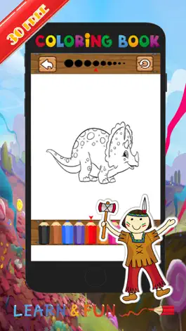Game screenshot Dino Coloring Pencils:Coloring Pages For Girl&Boy apk