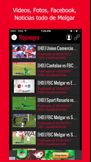 Rojinegro - Futbol de Melgar, Perú(圖3)-速報App