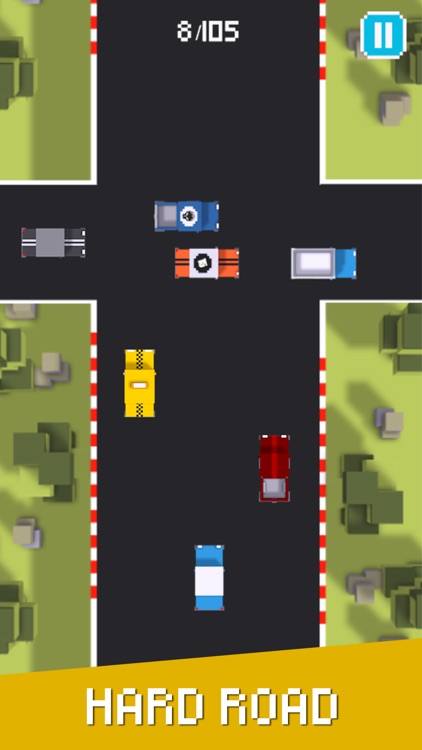 Hard Road - Don’t Crash The Car On Pixel Highway 2