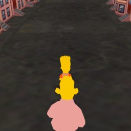 3D Tapped Family Runner Game for Simpsons fans