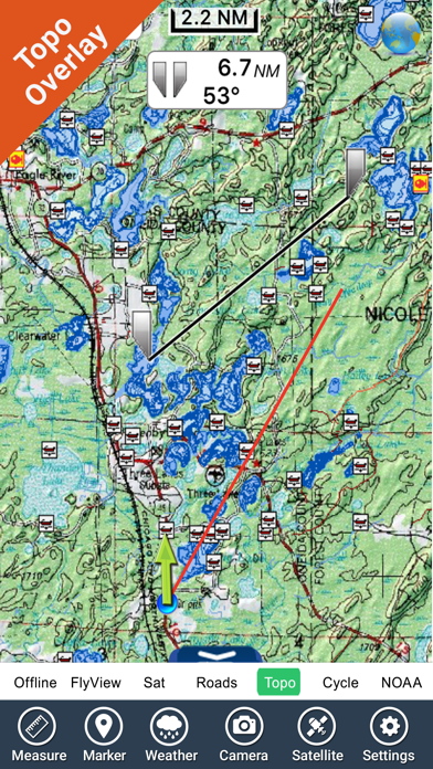 Wisconsin Lakes Fishing Charts screenshot 4