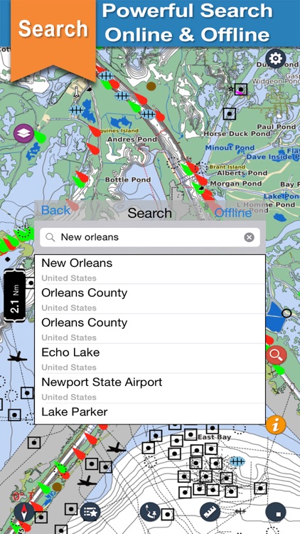 Louisiana gps offline nautical charts for cruising