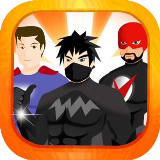 Create a character superhero games for captain man Icon