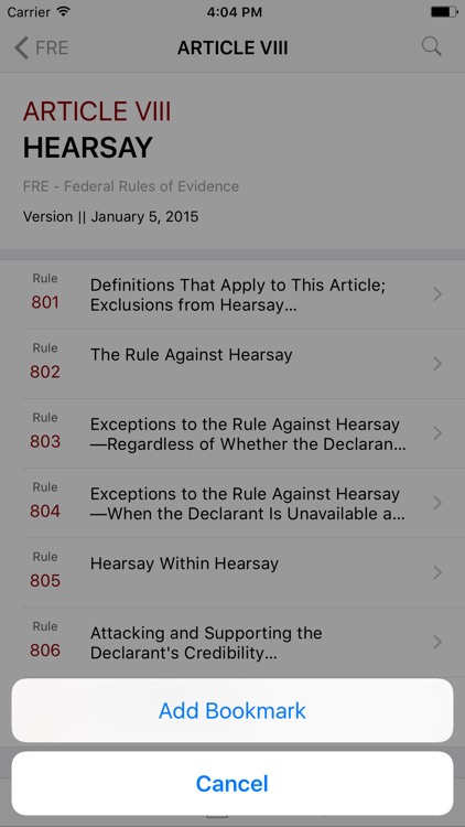 Federal Rules of Evidence (LawStack's FRE)