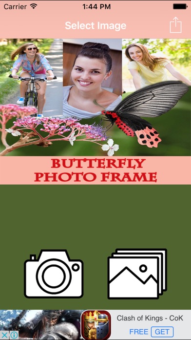 How to cancel & delete Cute Butterfly  Photo Frame And Pic Collage from iphone & ipad 1