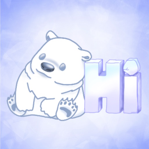 Poe Bear Winter Stickers for Text Messages
