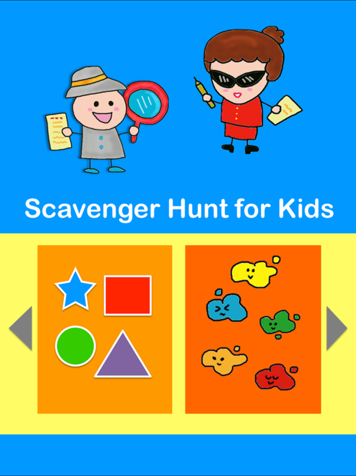 Scavenger hunt for kids  I Spy for Kids