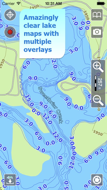 Aqua Map North Dakota ND Lakes HD- Nautical Charts