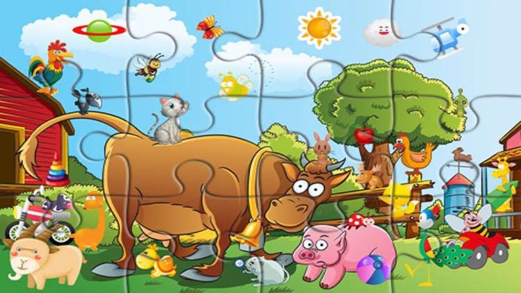 Colorful Cartoon Easy Puzzles for kid