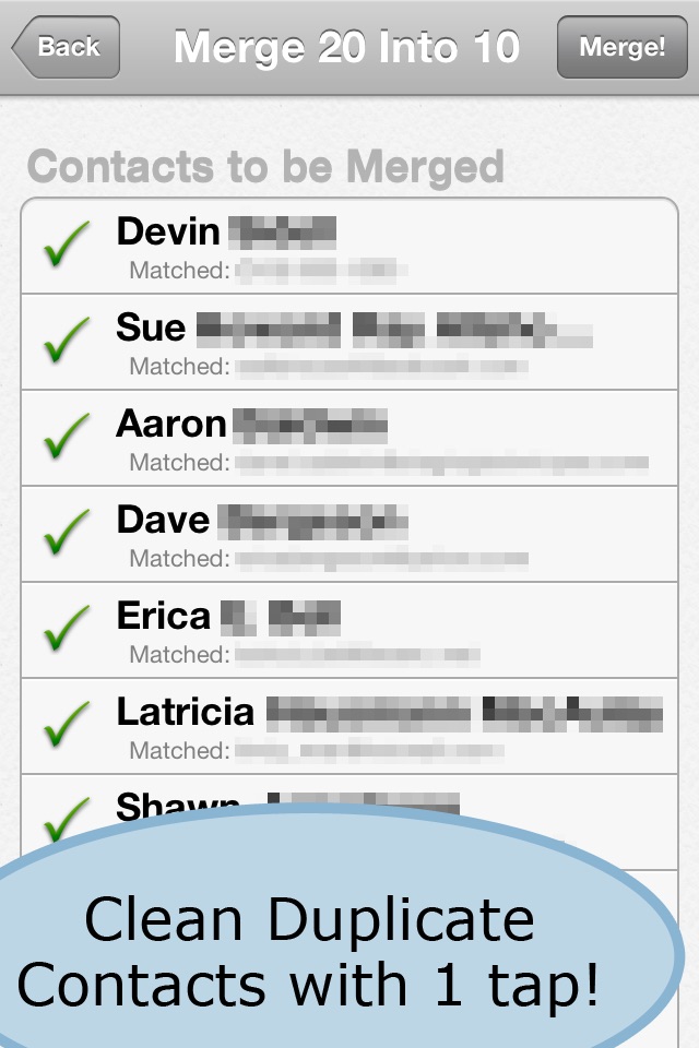 ContactClean Pro - Address Book Cleanup & Repair screenshot 4