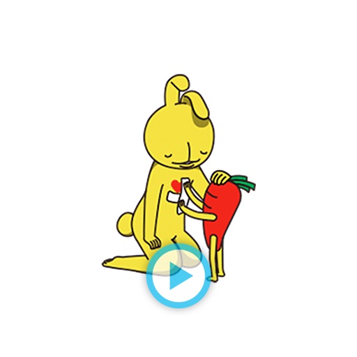 Heartbroken Bunny - Animated Stickers icon