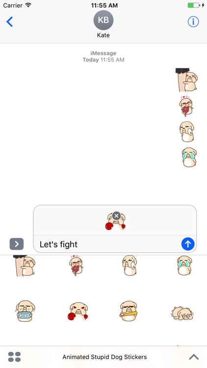 Animated Stupid Dog Stickers For iMessage