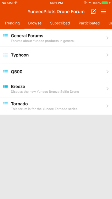 YuneecPilots - Yuneec Drone Forum Screenshot on iOS