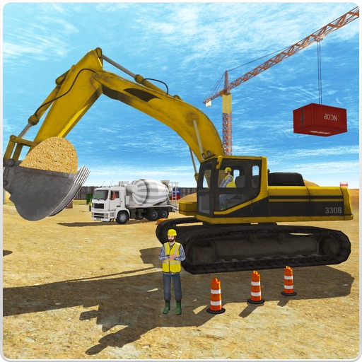 Construction City Building Simulator Icon