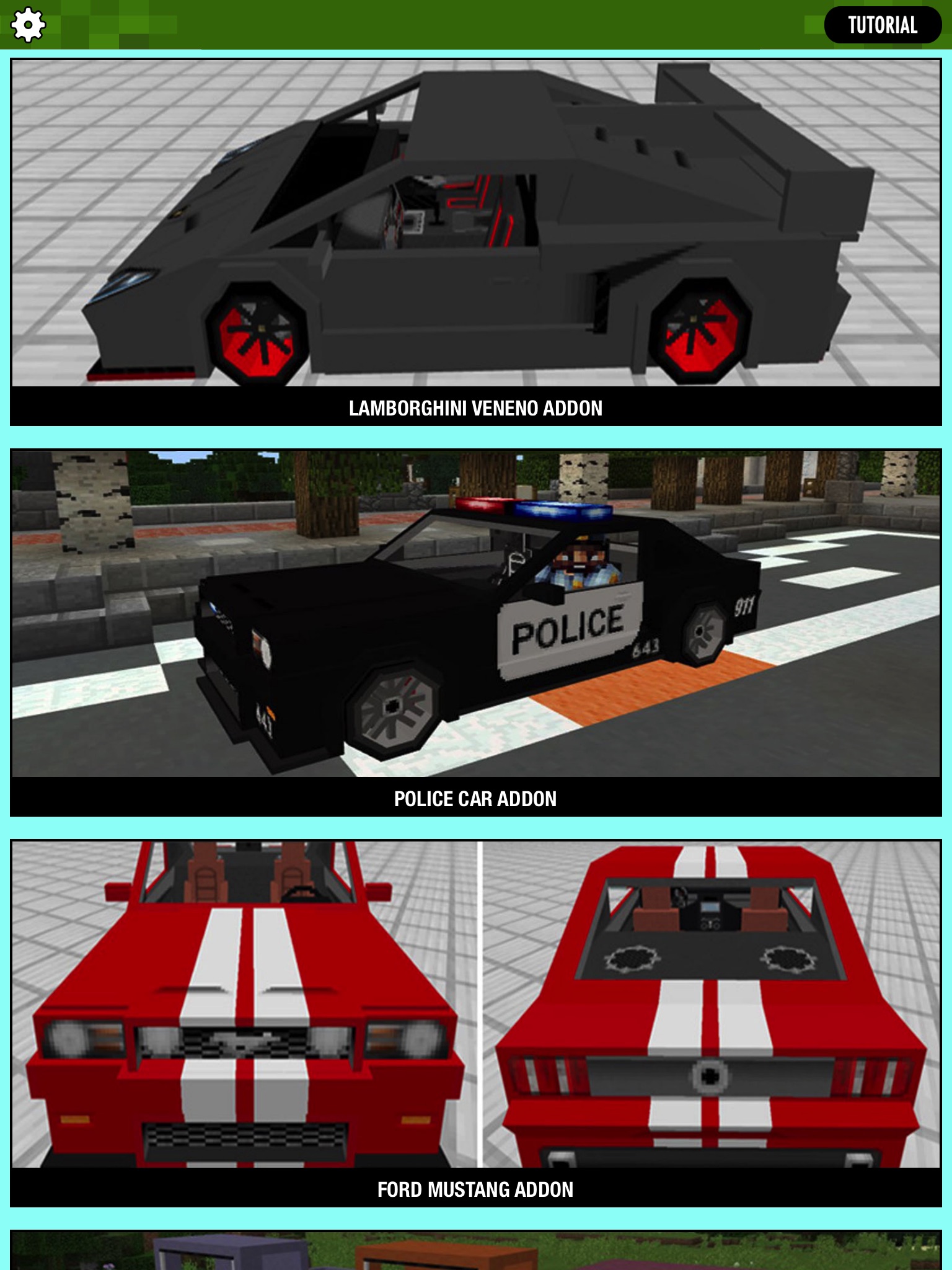 CARS ADDONS for Minecraft Pocket Edition screenshot 2