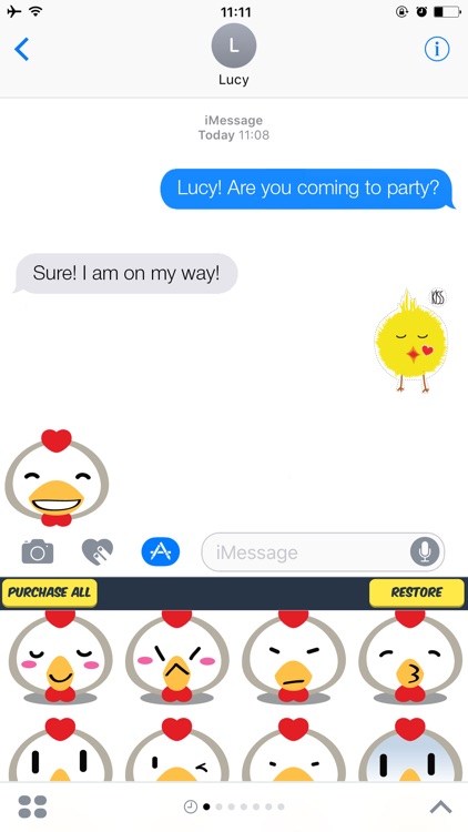 Chicken Stickers - Chicken Emoji Set