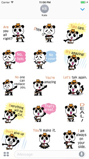 Cowboy Jack the panda stickers 2(圖2)-速報App