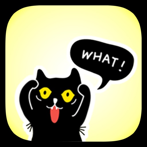 Black Cat Stickers!! icon