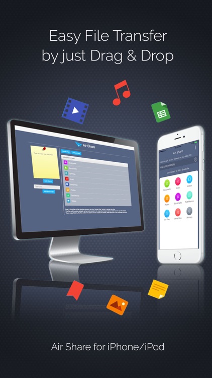 Air Share: Transfer Files From PC To Your Device !