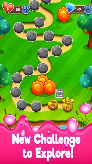 Donut Blast Legend Delicious Gummy Match 3 Game(圖1)-速報App