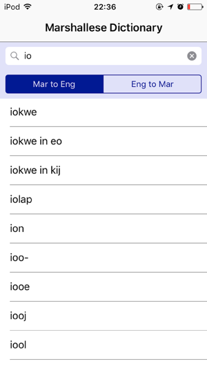 Marshallese Dictionary