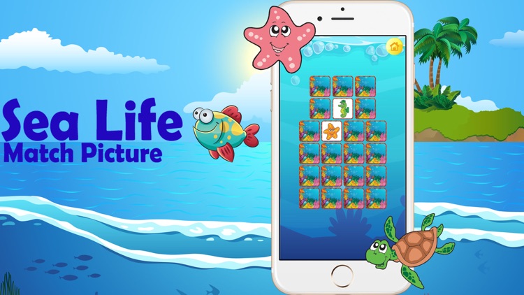 Kids Sea Life Match Picture