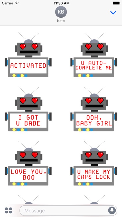 LoveBot: Animated Stickers